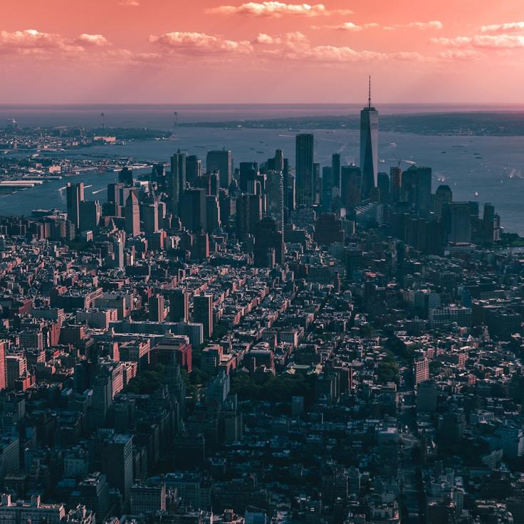 City skyline in Amsterdam, Netherlands